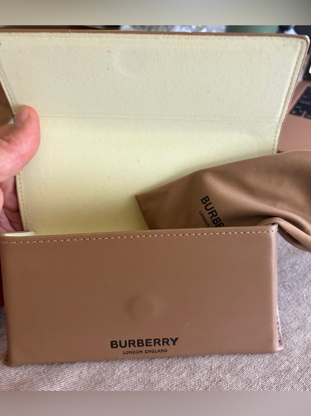 Burberry Multicolor Check Cat-Eye Sunglasses - Picture 5 of 5